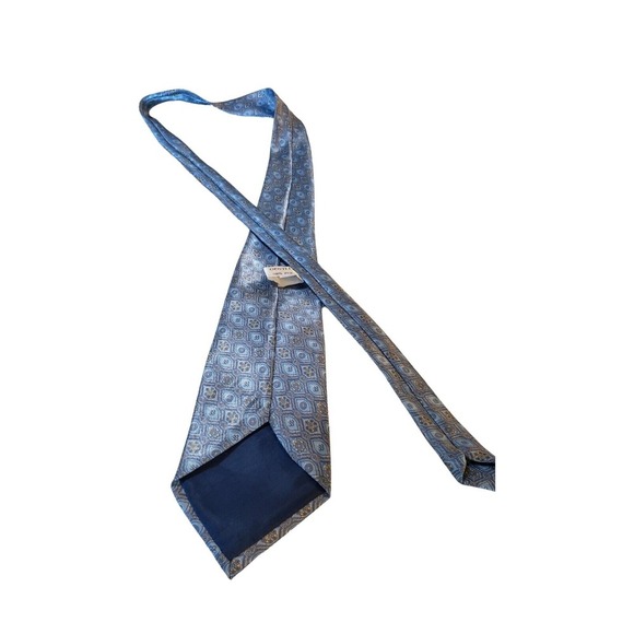 Gentleman 100% Polyester Tie Geometric Pattern in‎ Blues Mens Neck Tie - Picture 6 of 9